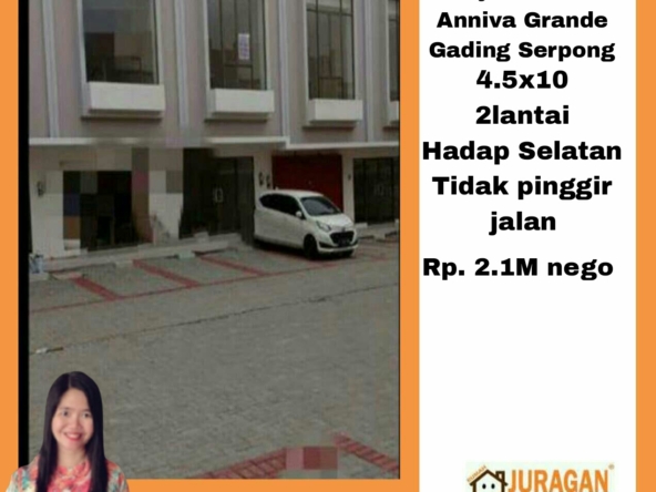 Dijual Ruko Anniva Grande Gading Serpong SATULISTING.com