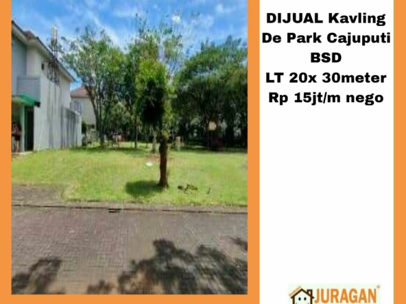 DIJUAL TANAH DE PARK CAJUPUTI BSD SATULISTING.com