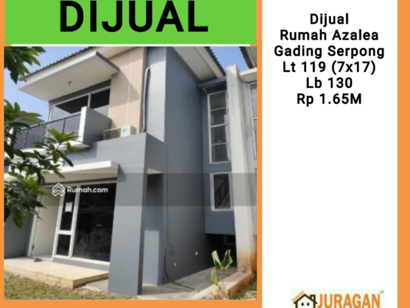 Dijual Rumah Azalea Gading Serpong SATULISTING.com