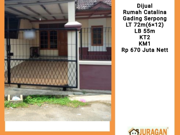 Dijual Rumah Catalina Gading Serpong SATULISTING.com