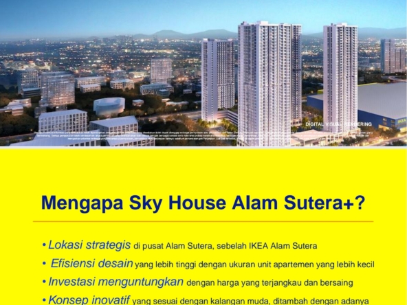 APARTEMEN SKYHOUSE ALAMSUTERA TANGERANG SATULISTING.com