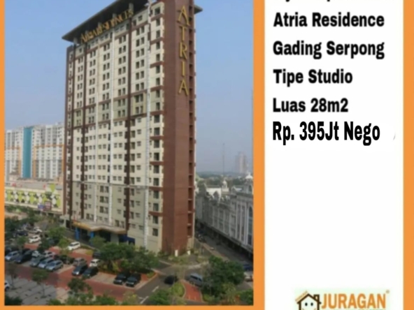 Dijual Apartment Atria Residence Studio Gading Serpong SATULISTING.com