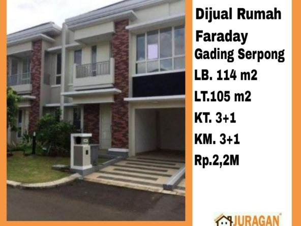 Dijual Rumah Faraday Gading Serpong SATULISTING.com