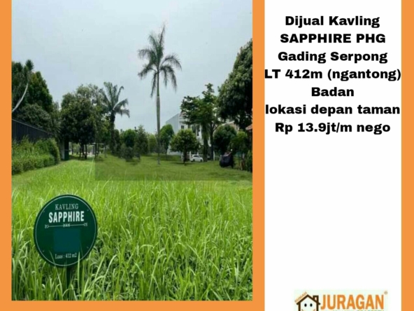 DIJUAL KAVLING SAPPHIRE PHG GADING SERPONG SATULISTING.com