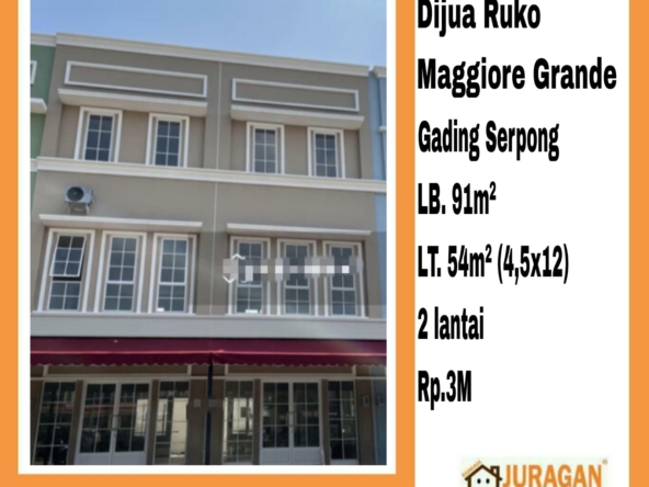 Dijual Ruko Maggiore Grande Gading Serpong SATULISTING.com