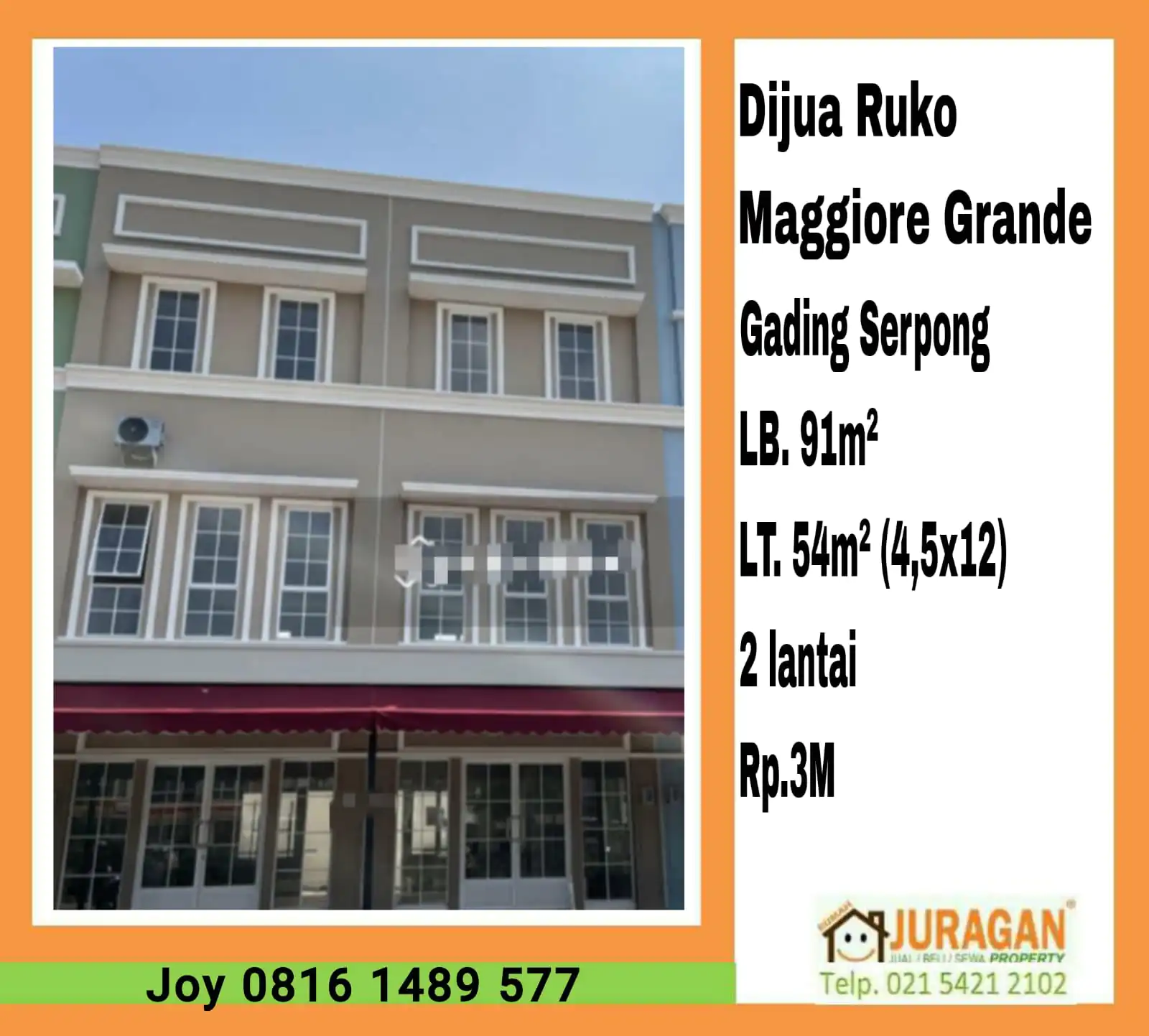 Dijual Ruko Maggiore Grande Gading Serpong SATULISTING.com
