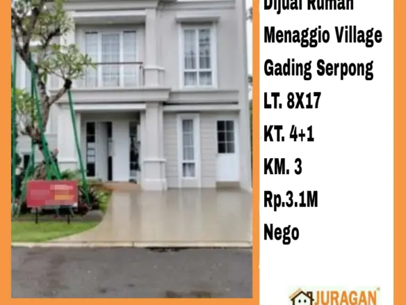 Dijual Rumah Menaggio Village Gading Serpong SATULISTING.com