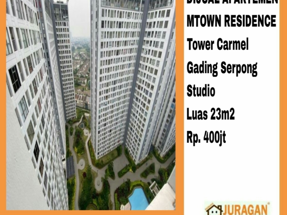 DIJUAL APARTEMEN MTOWN RESIDENCE TOWER CARMEL GADING SERPONG SATULISTING.com