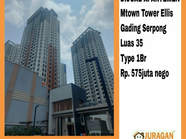 DIJUAL APARTEMEN MTOWN TOWER ELLIS GADING SERPONG SATULISTING.com