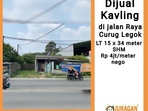 Dijual kav di jalan raya curug legok SHM SATULISTING.com