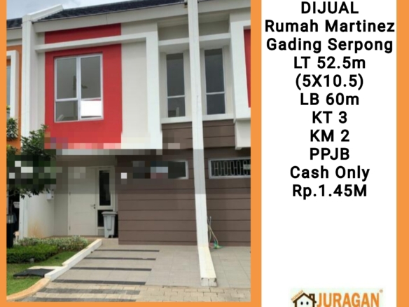 DIJUAL Rumah Martinez Gading Serpong SATULISTING.com