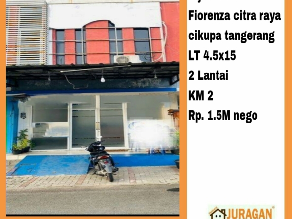 DIJUAL RUKO FIORENZA CITRA RAYA SATULISTING.com