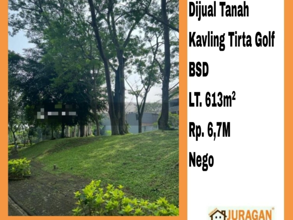 Dijual Tanah Kavling Tirta Golf BSD SATULISTING.com