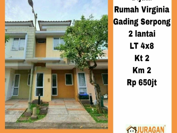 DIJUAL RUMAH 2 LANTAI VIRGINIA GADING SERPONG SATULISTING.com