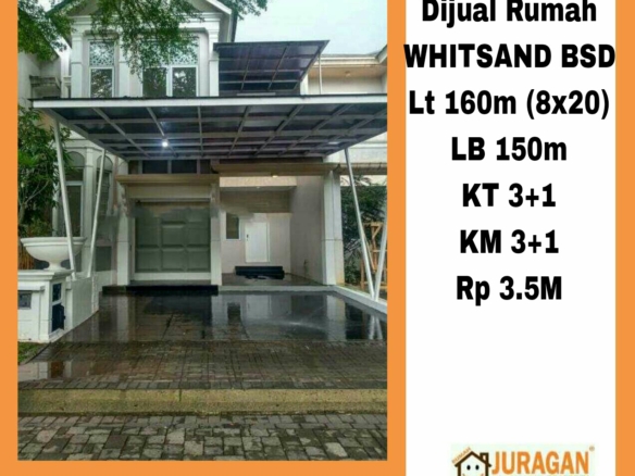 DIJUAL RUMAH WHITSAND BSD SATULISTING.com