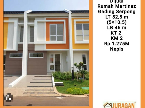 Dijual Rumah Martinez Gading Serpong SATULISTING.com