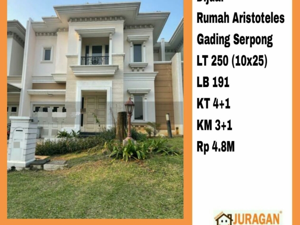 Dijual Rumah Aristoteles Gading Serpong SATULISTING.com