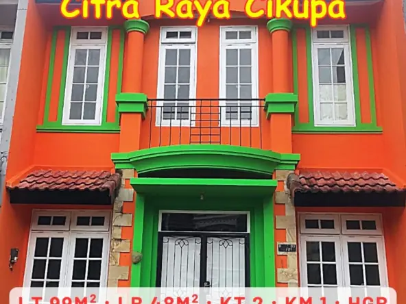 Jual Rumah Taman Carribean 2 Kamar Tidur Citra Raya Cikupa Tangerang SATULISTING.com