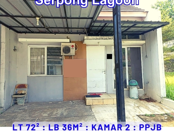 Dijual Rumah Serpong Lagoon Cluster Flamingo Tangerang 2 kamar SATULISTING.com