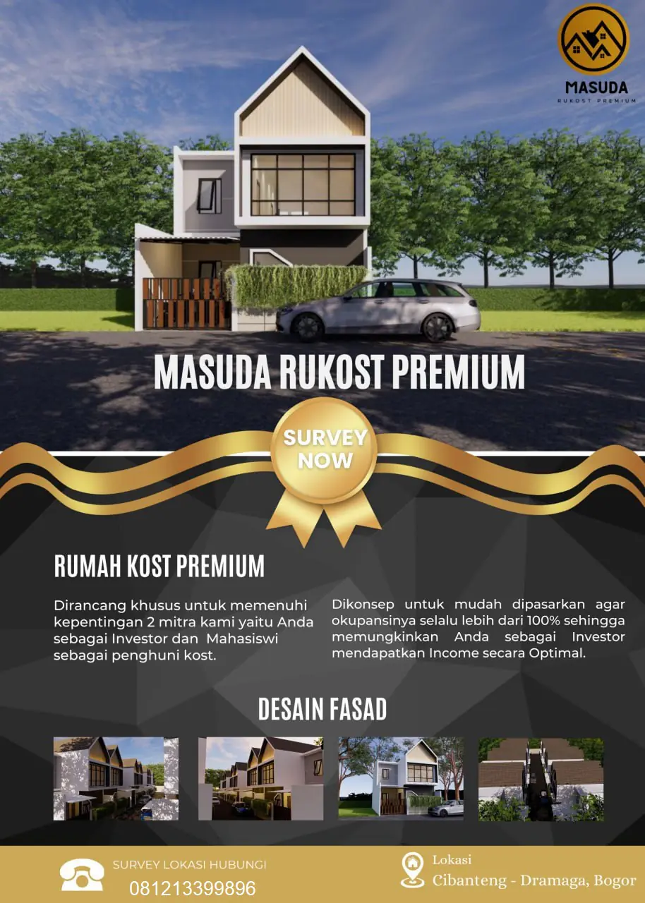 Rumah Kost Premium 7 Kamar cuma 4 menit dari IPB SATULISTING.com