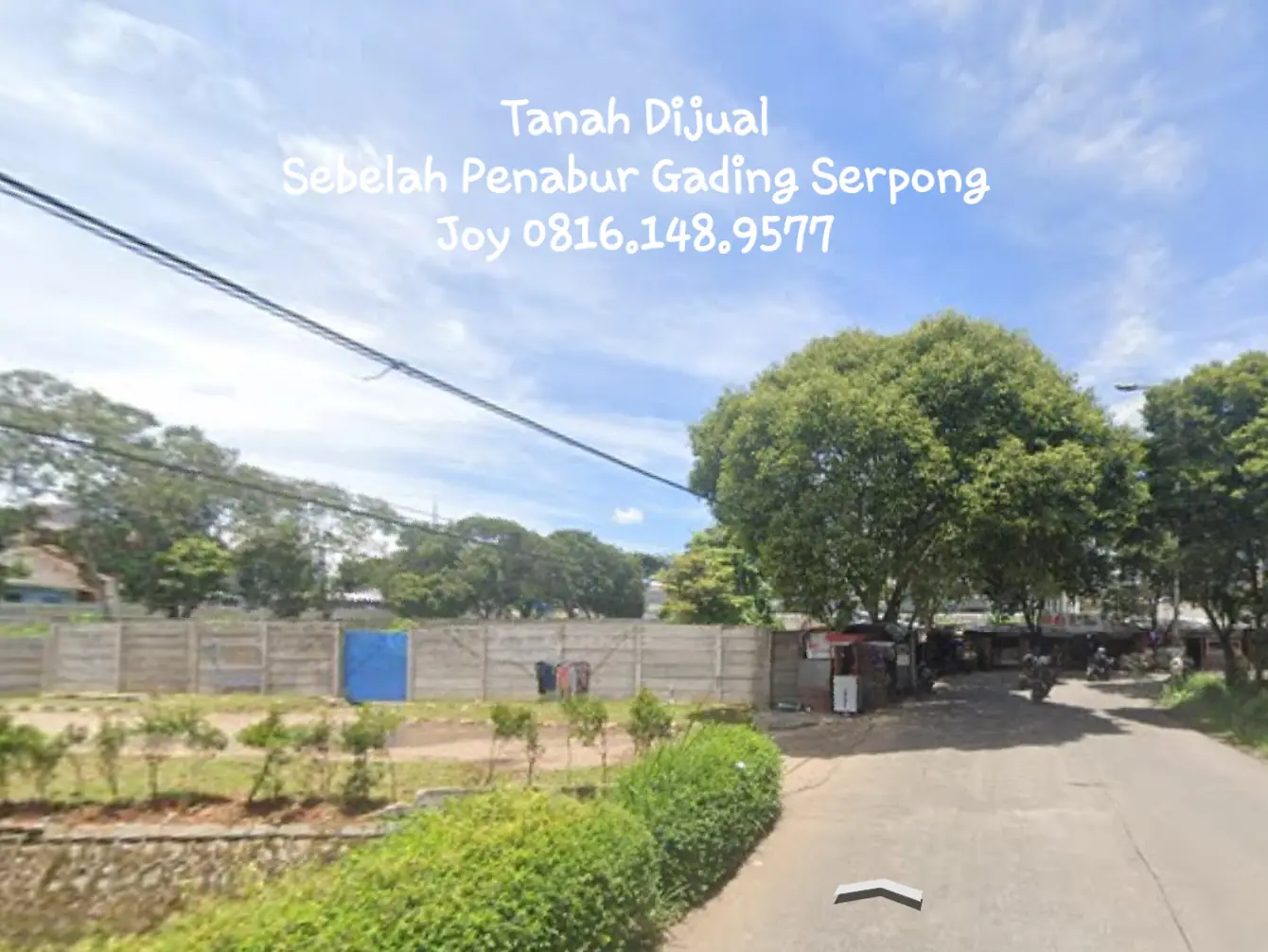 DIJUAL TANAH KELAPA DUA SAMPING PENABUR GADING SERPONG