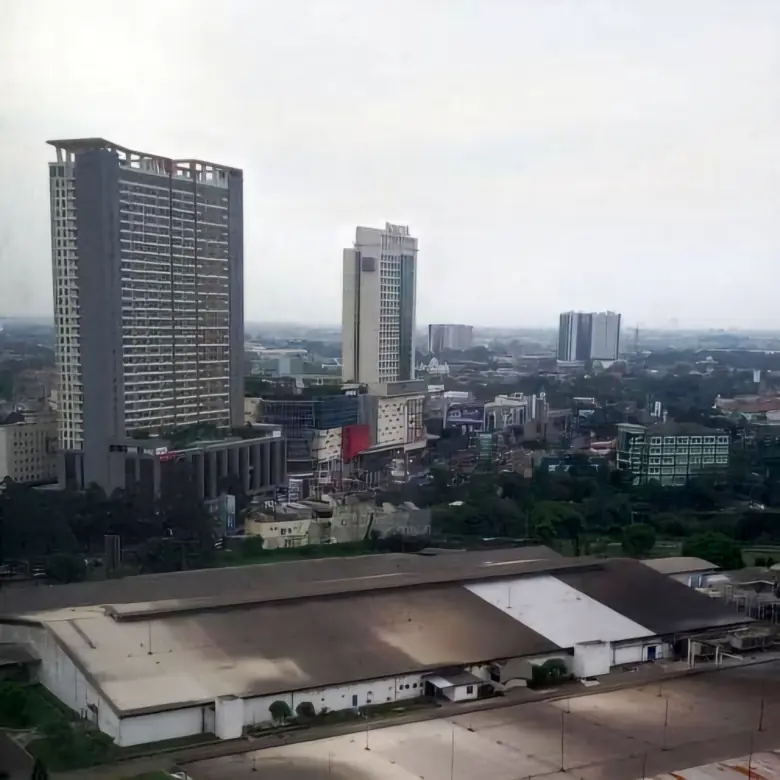 View City arah Tang City Mal dari Apartemen Ayodhya