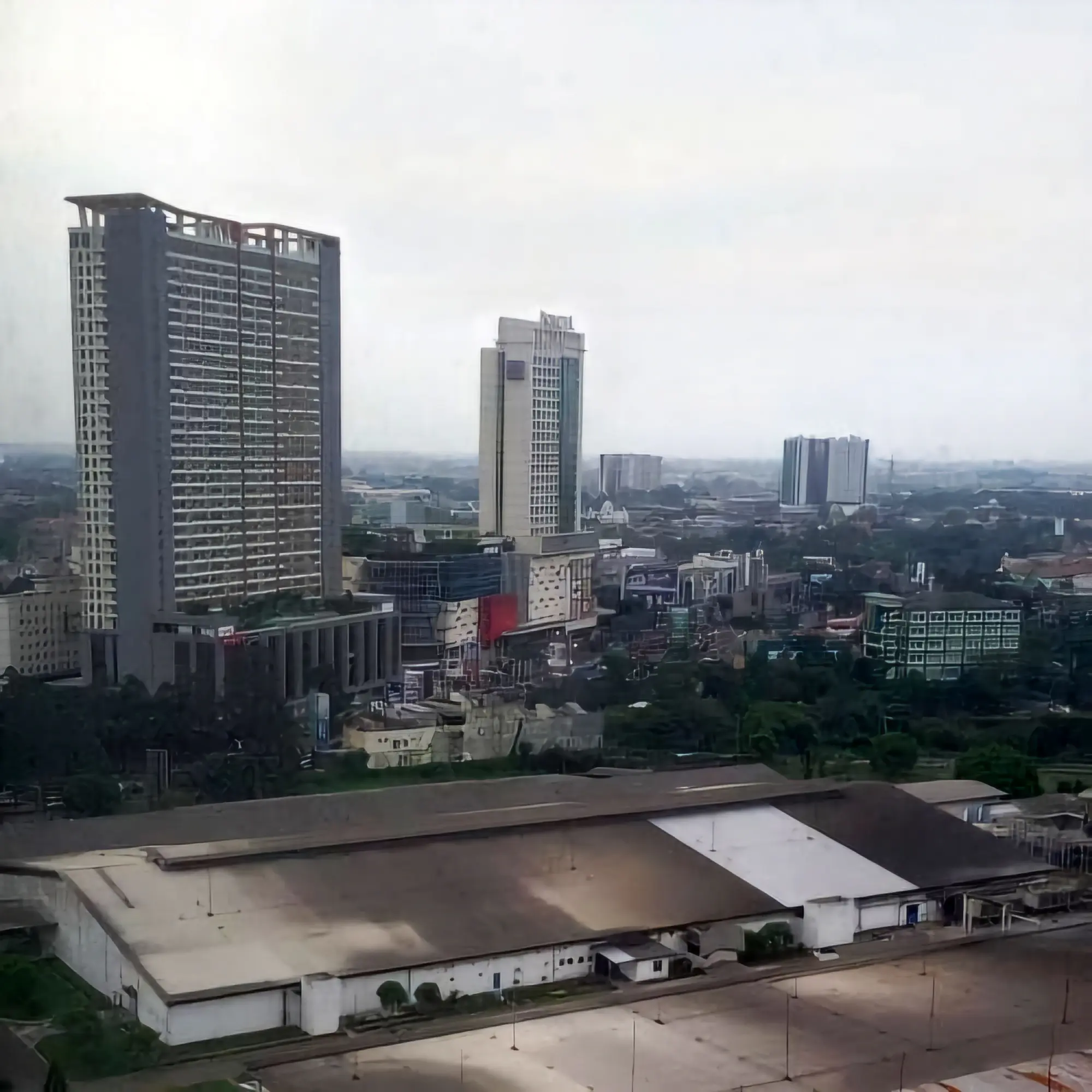 View City arah Tang City Mal dari Apartemen Ayodhya