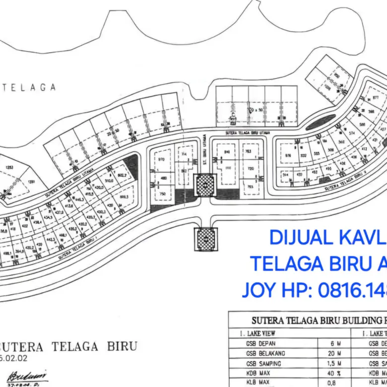 Dijual Kavling Telaga Biru Utama kav 34 Alam Sutera 4