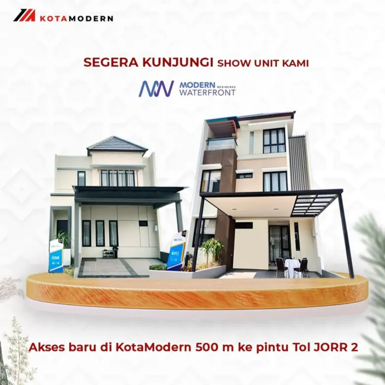 Rumah Baru di Modern Waterfront Residence