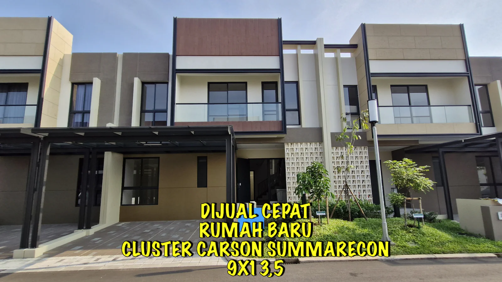 DIJUAL RUMAH BARU CLUSTER CARSON SUMMARECON SERPONG L9 SIAP HUNI