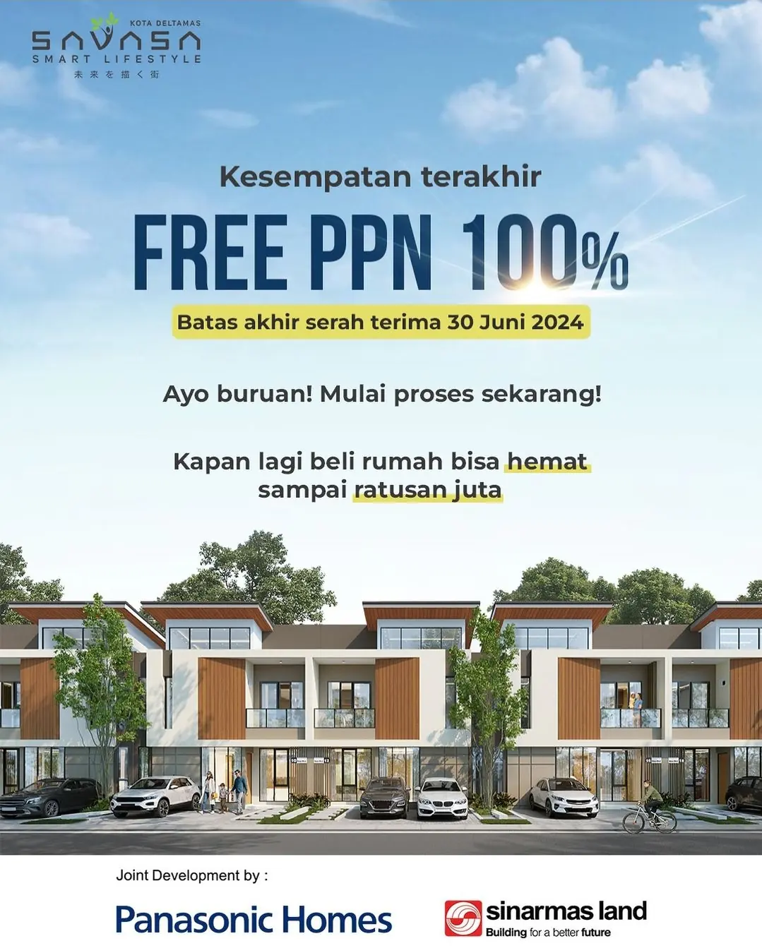 RUMAH READY DEPAN AEON MALL DELTAMAS SATULISTING.com