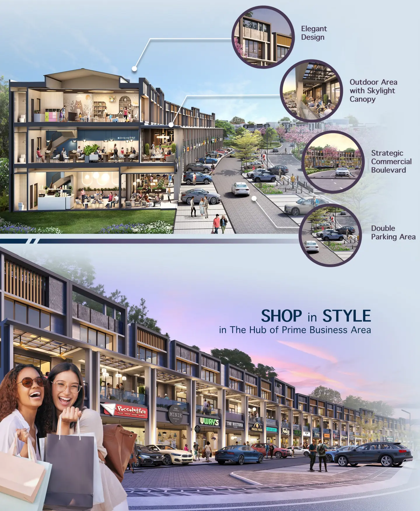 Fasad Ruko carson summarecon serpong