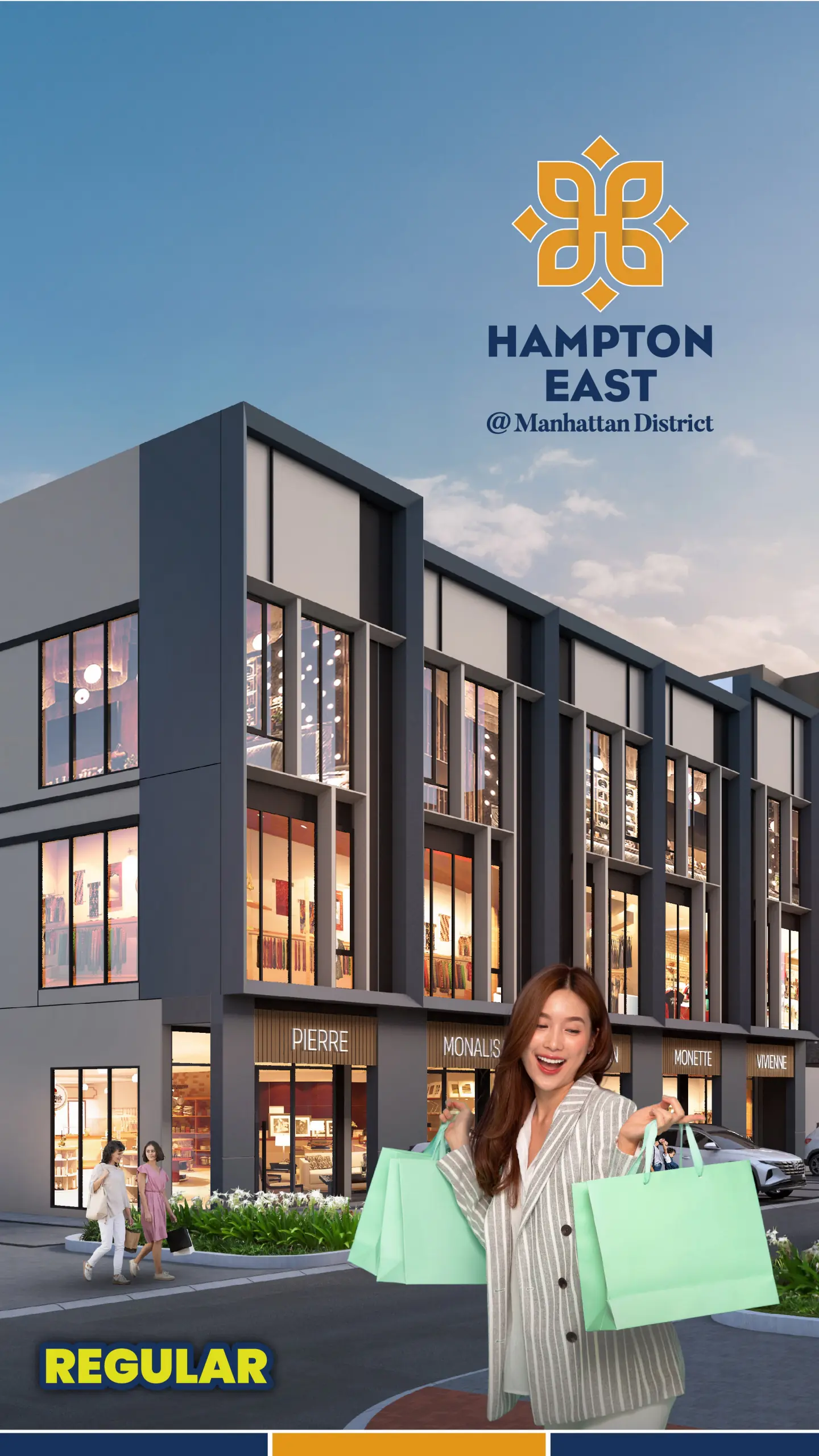 Denah Ruko Hampton East Regular