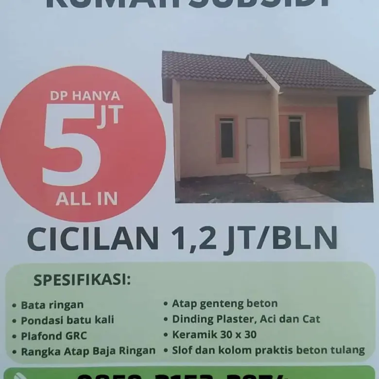 Rumah Murah Bersubsidi Siap Huni di Kemang Bogor