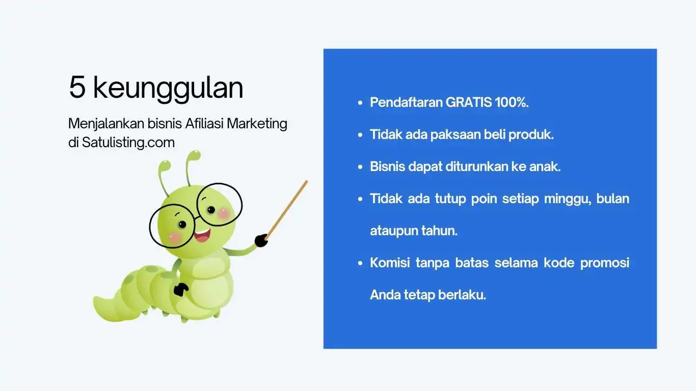 Benefit program afiliasi Satulisting