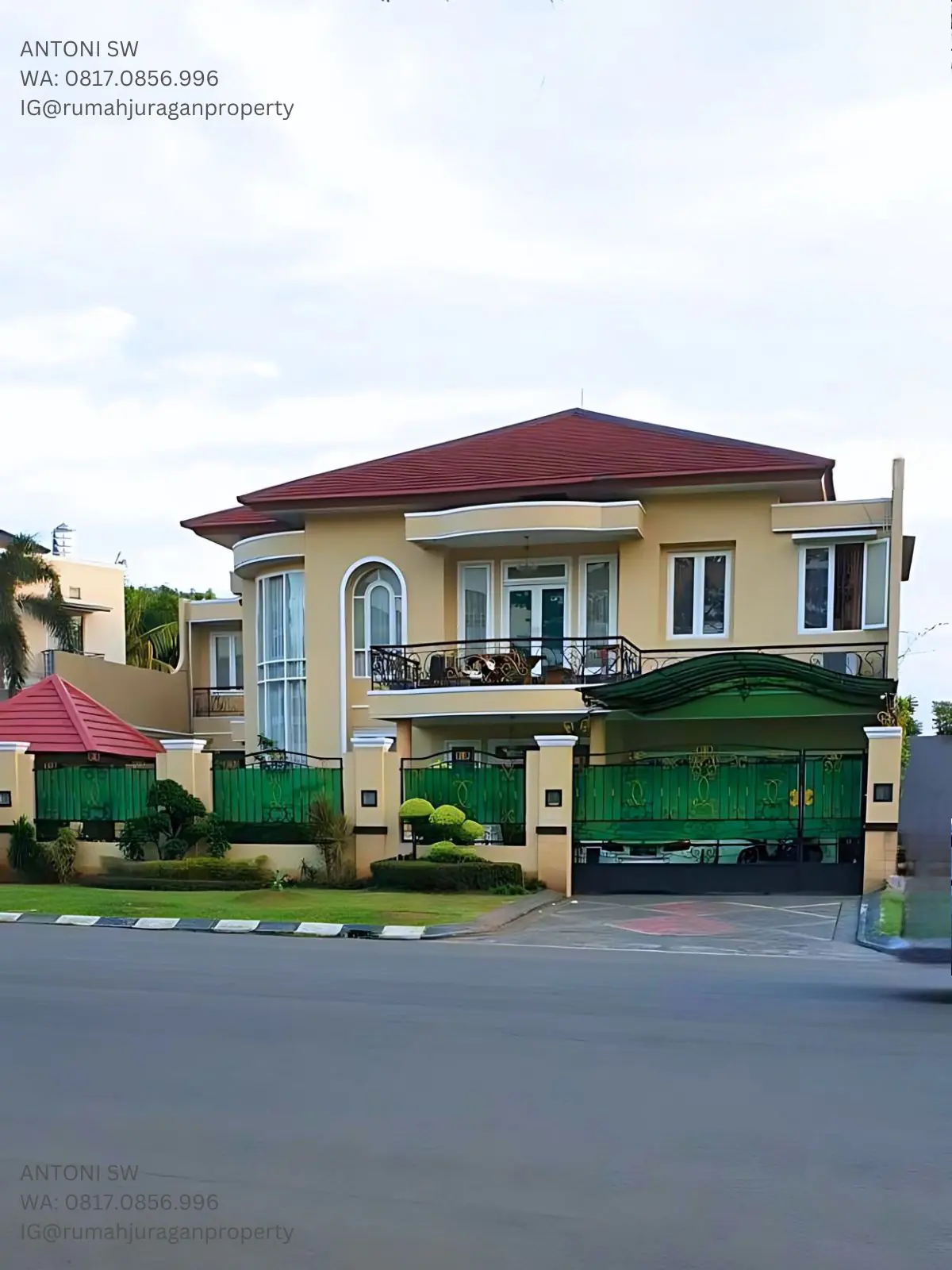 Tampak muka rumah di Hartono Raya Kota Modernland Tangerang