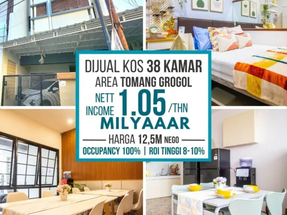 Rumah kost baru 38 kamar Tomang Diamond Residence