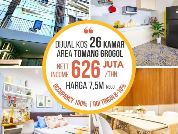 Rumah kost baru 26 kamar Tomang Citrine Residence
