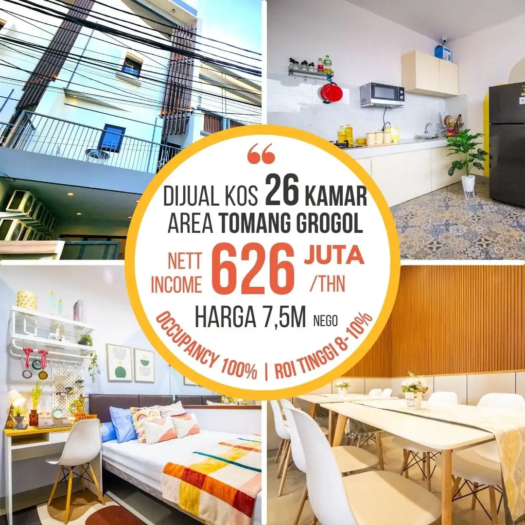 Rumah kost baru 26 kamar Tomang Citrine Residence