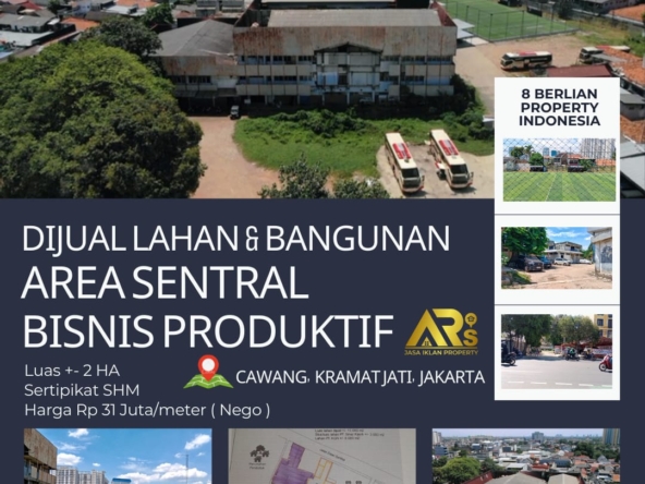 DIJUAL LAHAN DI KOTA BISNIS JAKARTA TIMUR Strategis SATULISTING.com