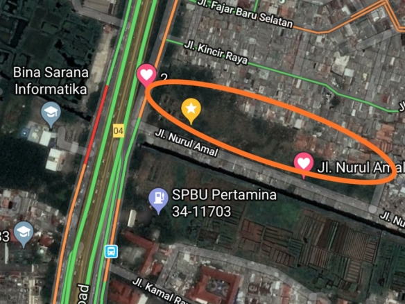 Tanah kavling komersil huk tol JORR Cengkareng SATULISTING.com