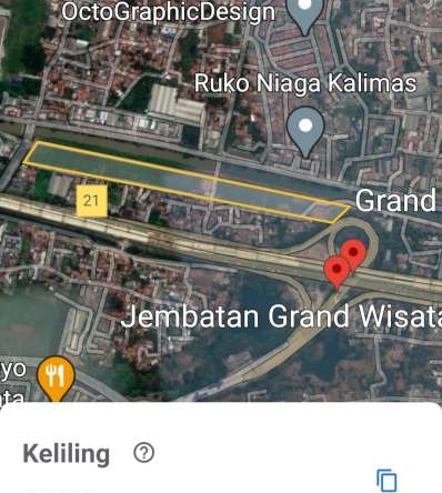 Tanah komersil di Raya Kalimalang Bekasi Timur depan Grand Wisata SATULISTING.com