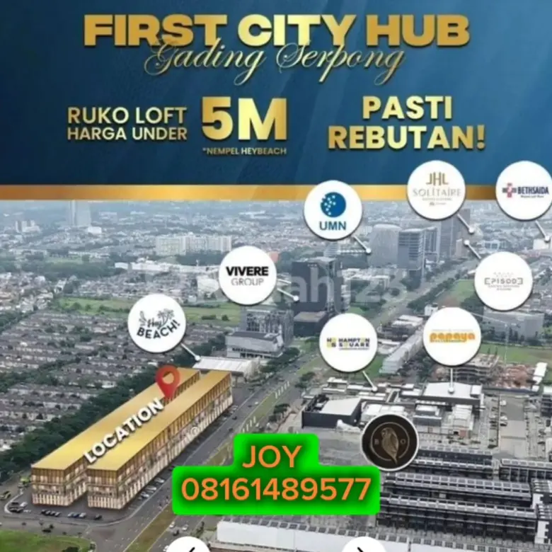 Ruko Dijual CITY HUB COMMERCIAL Gading Serpong