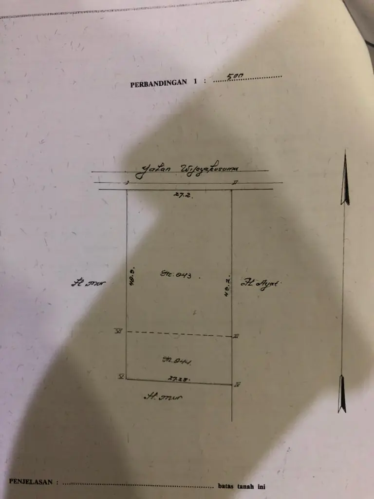 Jual Tanah Bangunan tidak dihitung