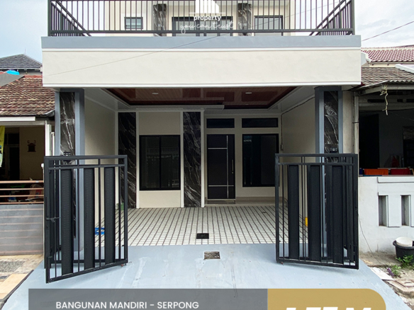 Rumah Modern Bangunan Mandiri di Villa Melati Mas Serpong Tangerang