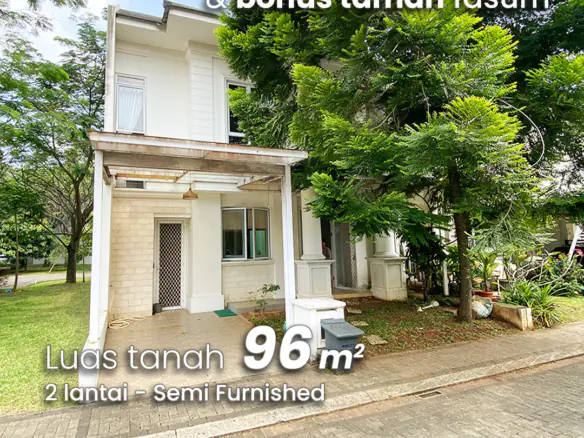 Rumah Lebar 8 Langka Siap Huni di Cluster Anila House Vanya Park BSD