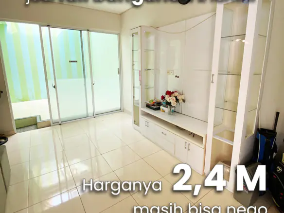 Kamar tidur di dalam rumah cluster Anila House Vanya Park BSD
