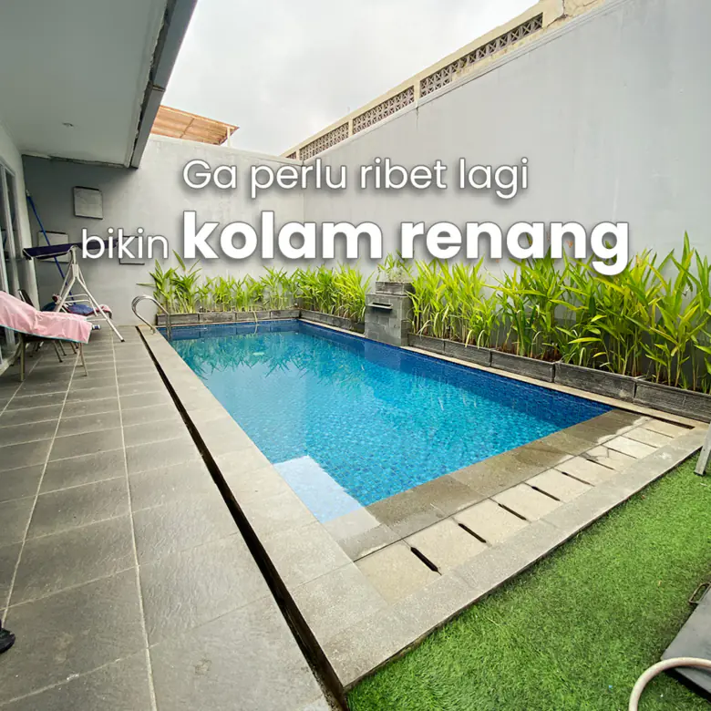 Kolam Renang di dalam Rumah Cluster Aristoteles Gading Serpong