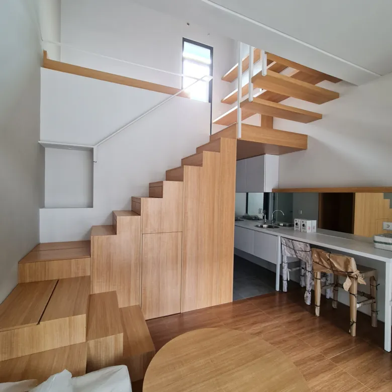 lantai bawah rumah fleekhauz bsd