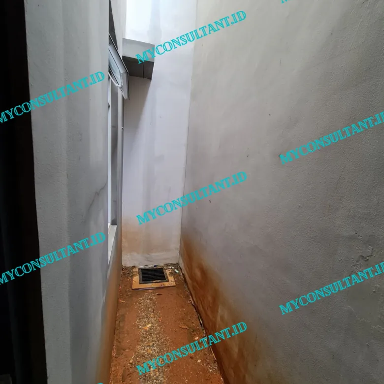 Sisa tanah di belakang rumah fleekhauz bsd